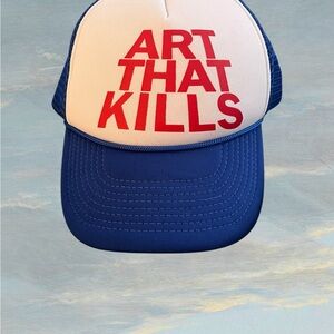 Authentic Gallery Dept Blue/White trucker SnapBack ART THAT KILLS